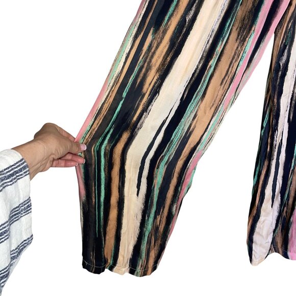 Max Enjoy Paris Womens Pant Set Size Medium Multicolor Wide Leg Casual - Picture 11 of 16